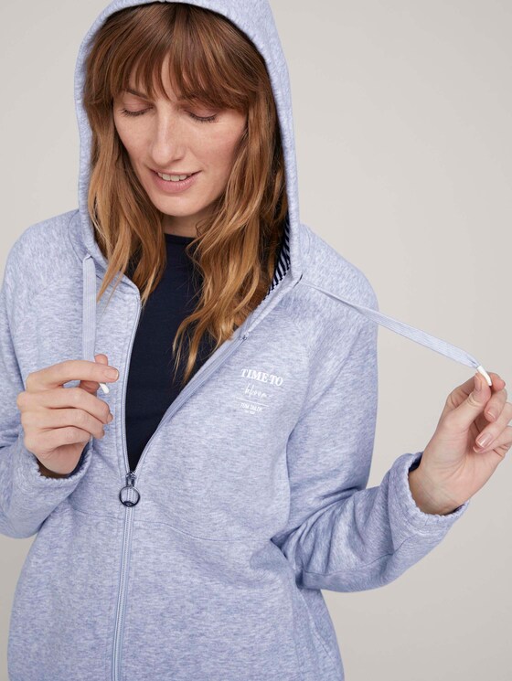 Sweatjacke mit Bio-Baumwolle - Frauen - comfort grey melange Sweatjacke mit Bio-Baumwolle - Frauen - comfort grey melange - 9 - TOM TAILOR