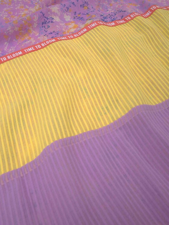 gemusterter Schlauchschal - Frauen - lilac yellow flower design gemusterter Schlauchschal - Frauen - lilac yellow flower design - 9 - TOM TAILOR