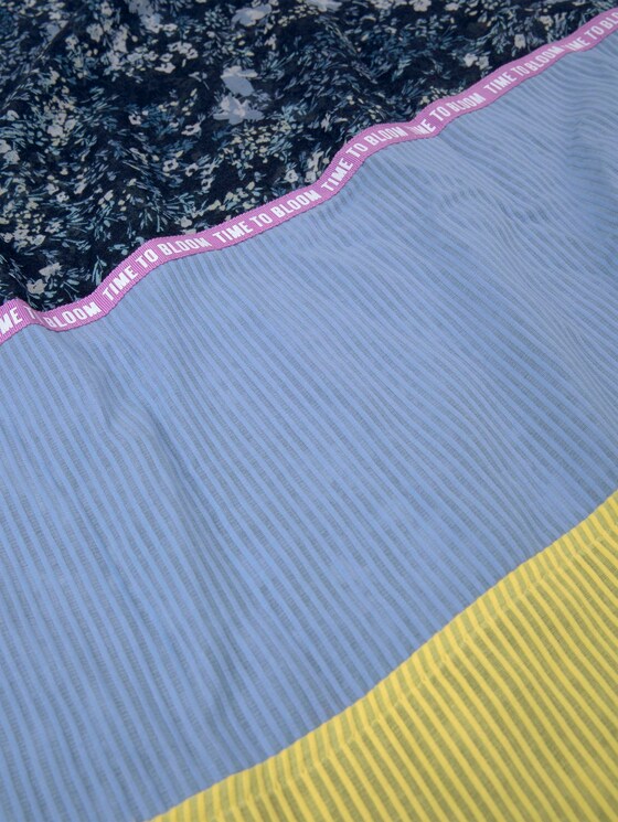 gemusterter Schlauchschal - Frauen - navy yellow flower design gemusterter Schlauchschal - Frauen - navy yellow flower design - 9 - TOM TAILOR