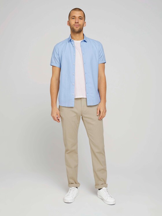 kurzärmliges Hemd - Männer - light blue white structure kurzärmliges Hemd - Männer - light blue white structure - 3 - TOM TAILOR