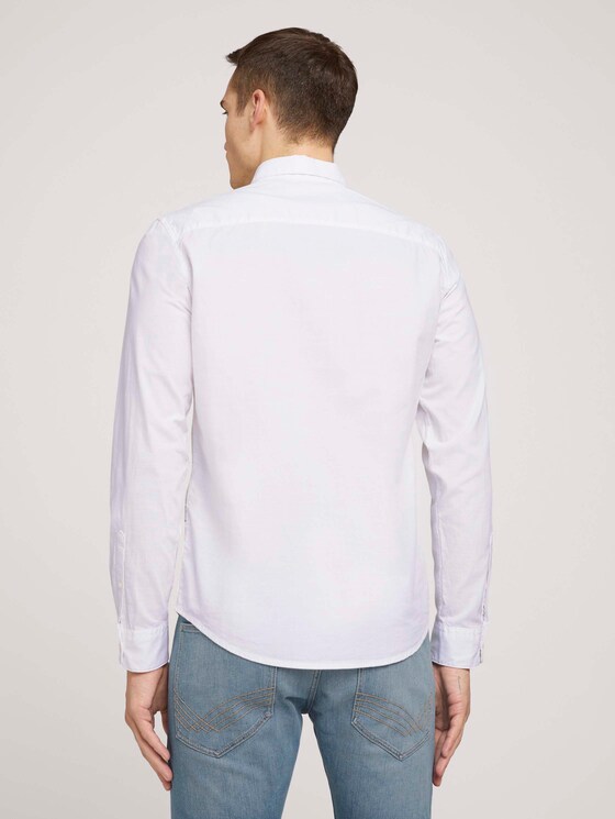 Hemd mit Bio-Baumwolle - Männer - White Hemd mit Bio-Baumwolle - Männer - White - 2 - TOM TAILOR