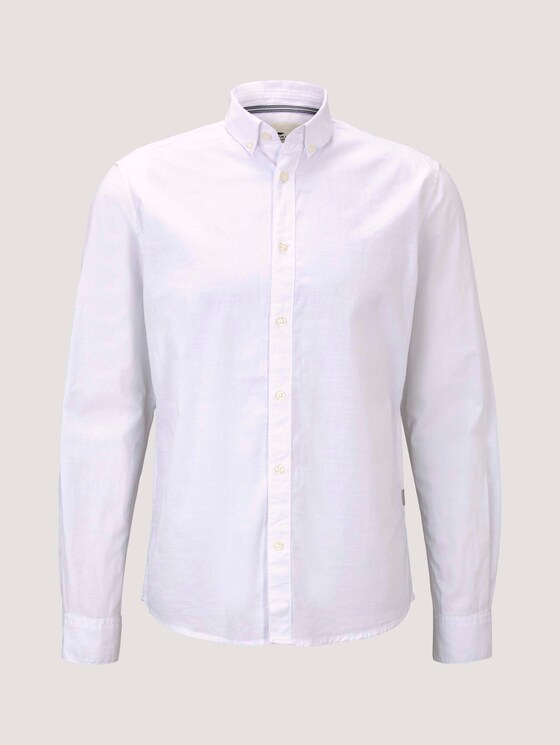 Hemd mit Bio-Baumwolle - Männer - White Hemd mit Bio-Baumwolle - Männer - White - 7 - TOM TAILOR