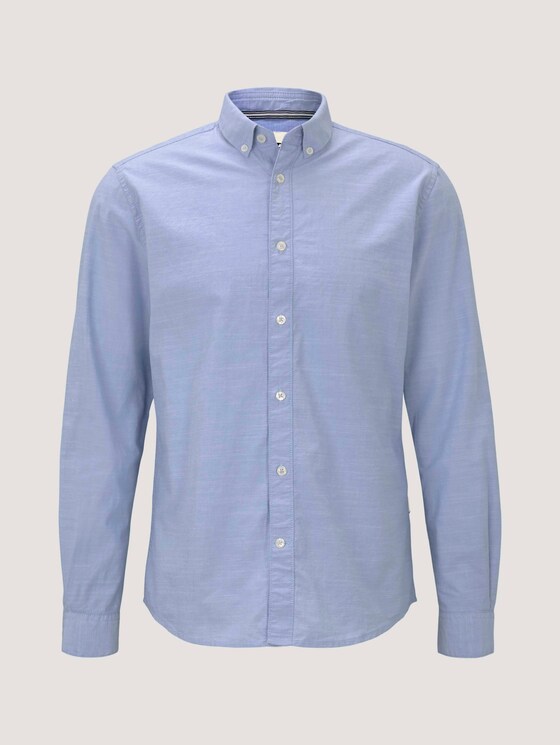 Hemd mit Bio-Baumwolle - Männer - light blue chambray Hemd mit Bio-Baumwolle - Männer - light blue chambray - 7 - TOM TAILOR