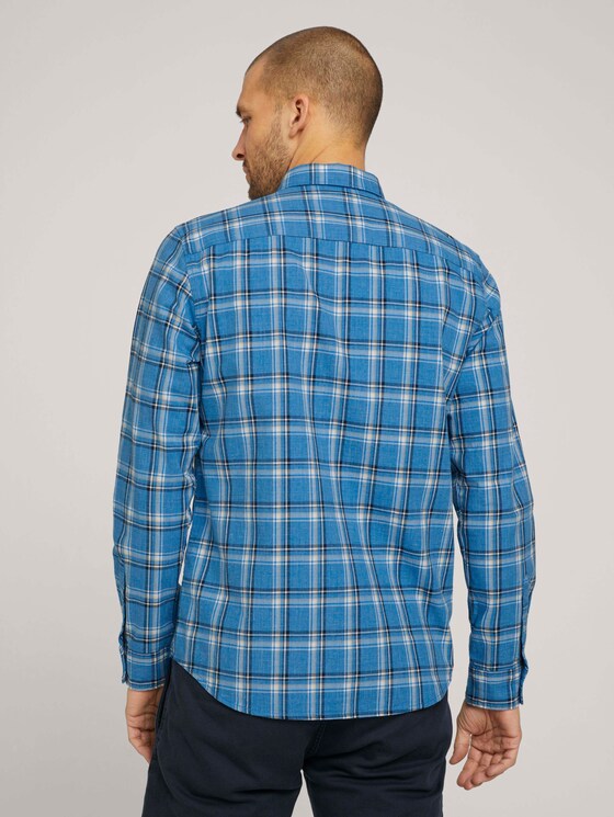 kariertes Hemd - Männer - blue space yarn check kariertes Hemd - Männer - blue space yarn check - 2 - TOM TAILOR