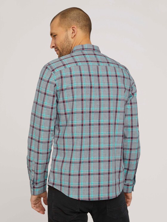 kariertes Hemd - Männer - off white space yarn check kariertes Hemd - Männer - off white space yarn check - 2 - TOM TAILOR