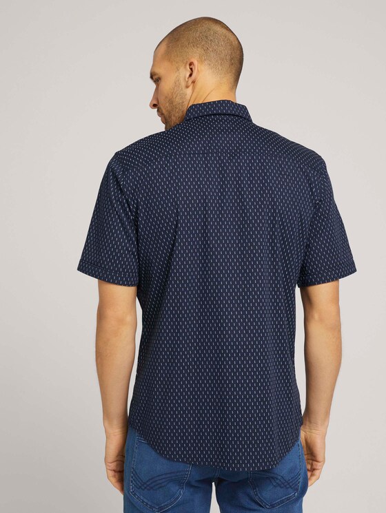 gemustertes Hemd - Männer - navy white blue element design gemustertes Hemd - Männer - navy white blue element design - 2 - TOM TAILOR
