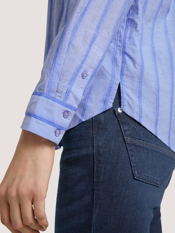gestreifte Hemdbluse - Frauen - blue dobby stripe gestreifte Hemdbluse - Frauen - blue dobby stripe - 10 - TOM TAILOR
