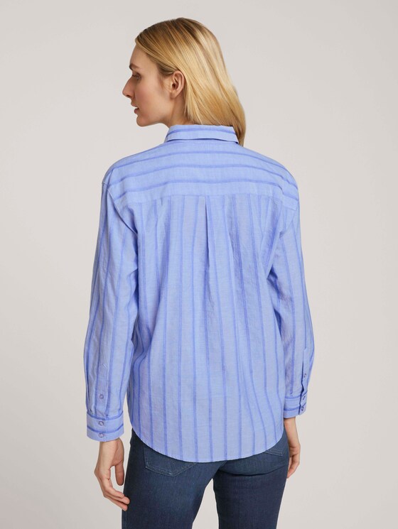 gestreifte Hemdbluse - Frauen - blue dobby stripe gestreifte Hemdbluse - Frauen - blue dobby stripe - 2 - TOM TAILOR