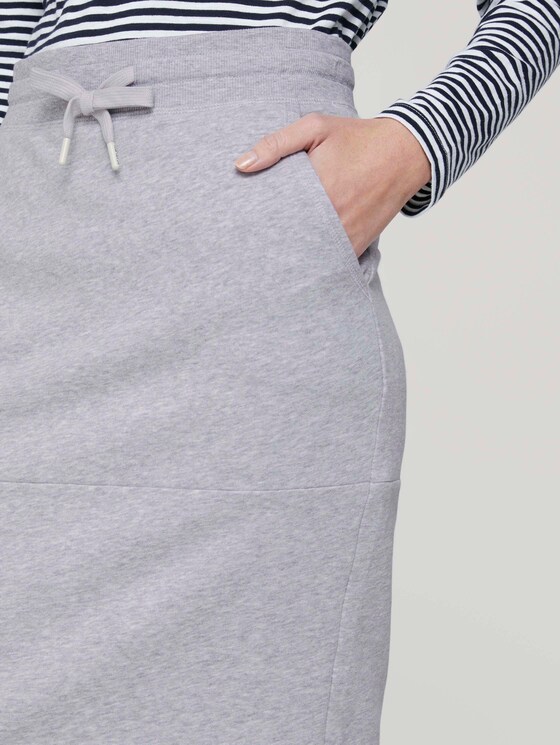 Rock in Melange-Optik mit Bio-Baumwolle - Frauen - comfort grey melange Rock in Melange-Optik mit Bio-Baumwolle - Frauen - comfort grey melange - 9 - TOM TAILOR
