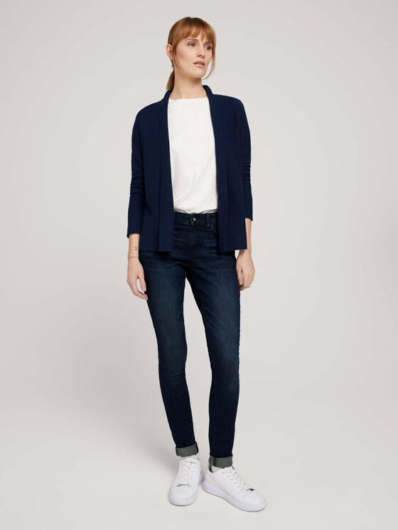 Strukturierter Cardigan mit Bio-Baumwolle - Frauen - Sky Captain Blue Strukturierter Cardigan mit Bio-Baumwolle - Frauen - Sky Captain Blue - 3 - TOM TAILOR