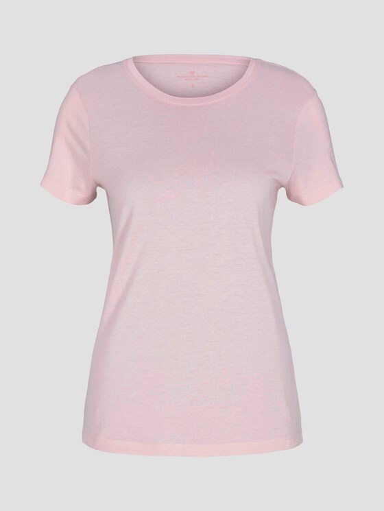 Basic T-Shirt aus Modalgemisch - Frauen - Summer Lotus Basic T-Shirt aus Modalgemisch - Frauen - Summer Lotus - 7 - TOM TAILOR