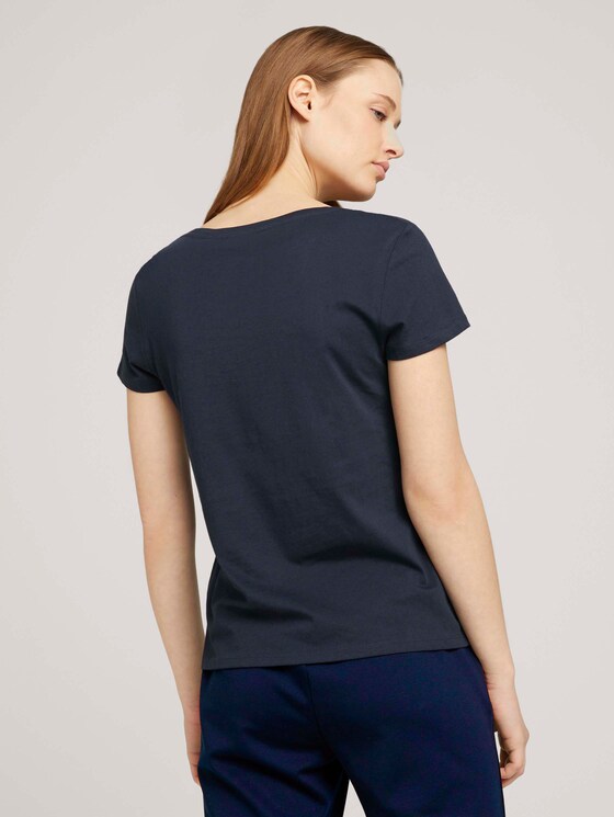 T-Shirt mit Print mit Bio-Baumwolle - Frauen - Sky Captain Blue T-Shirt mit Print mit Bio-Baumwolle - Frauen - Sky Captain Blue - 2 - TOM TAILOR Denim