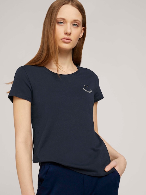T-Shirt mit Print mit Bio-Baumwolle - Frauen - Sky Captain Blue T-Shirt mit Print mit Bio-Baumwolle - Frauen - Sky Captain Blue - 5 - TOM TAILOR Denim