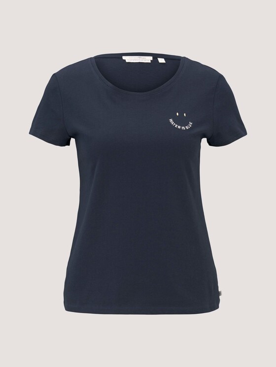 T-Shirt mit Print mit Bio-Baumwolle - Frauen - Sky Captain Blue T-Shirt mit Print mit Bio-Baumwolle - Frauen - Sky Captain Blue - 7 - TOM TAILOR Denim