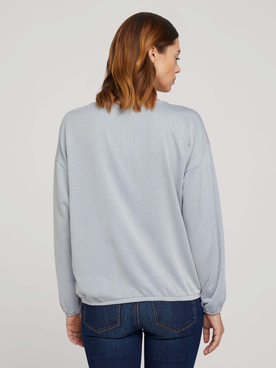 gestreiftes Langarmshirt - Frauen - mid blue white stripe gestreiftes Langarmshirt - Frauen - mid blue white stripe - 2 - TOM TAILOR Denim