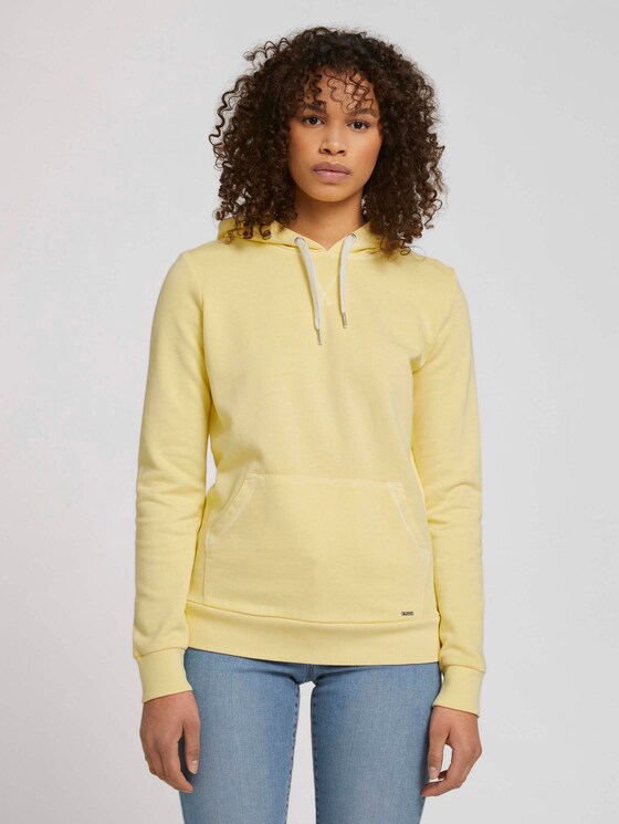 Basic Hoodie - Frauen - soft yellow Basic Hoodie - Frauen - soft yellow - 1 - TOM TAILOR Denim