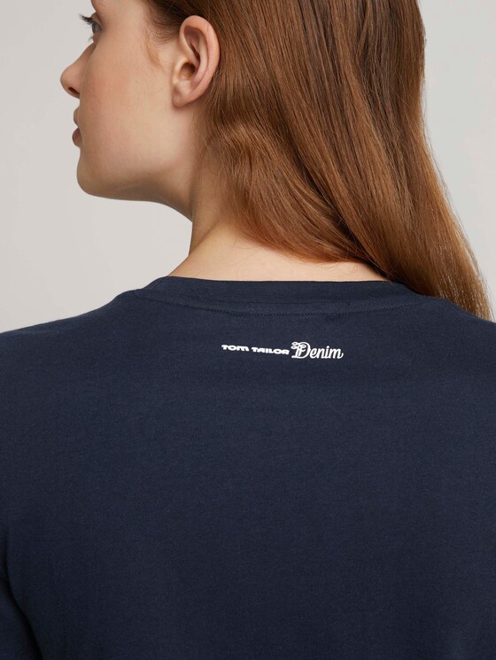 T-Shirt mit Bio-Baumwolle - Frauen - Sky Captain Blue T-Shirt mit Bio-Baumwolle - Frauen - Sky Captain Blue - 10 - TOM TAILOR Denim