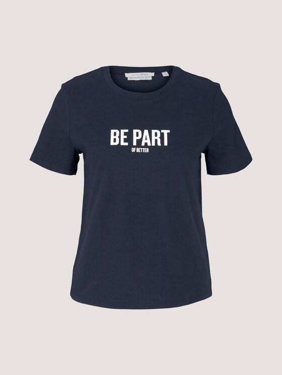 T-Shirt mit Bio-Baumwolle - Frauen - Sky Captain Blue T-Shirt mit Bio-Baumwolle - Frauen - Sky Captain Blue - 7 - TOM TAILOR Denim