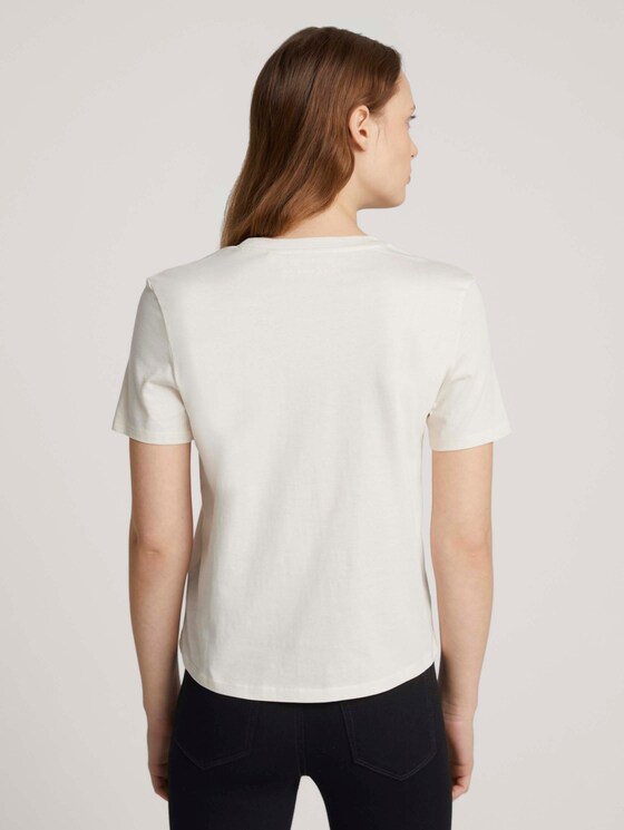 T-Shirt mit Bio-Baumwolle - Frauen - soft creme beige T-Shirt mit Bio-Baumwolle - Frauen - soft creme beige - 2 - TOM TAILOR Denim
