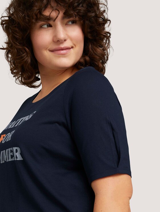 T-Shirt mit Bio-Baumwolle - Frauen - Sky Captain Blue T-Shirt mit Bio-Baumwolle - Frauen - Sky Captain Blue - 9 - My True Me