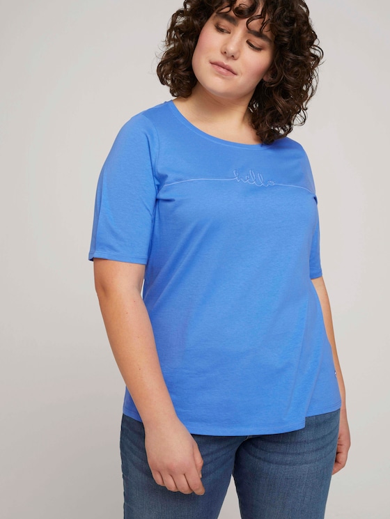 T-Shirt mit Bio-Baumwolle - Frauen - Marina Bay Blue T-Shirt mit Bio-Baumwolle - Frauen - Marina Bay Blue - 5 - My True Me