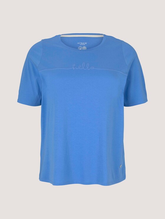 T-Shirt mit Bio-Baumwolle - Frauen - Marina Bay Blue T-Shirt mit Bio-Baumwolle - Frauen - Marina Bay Blue - 7 - My True Me