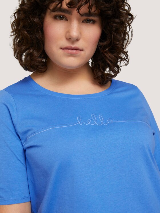 T-Shirt mit Bio-Baumwolle - Frauen - Marina Bay Blue T-Shirt mit Bio-Baumwolle - Frauen - Marina Bay Blue - 9 - My True Me