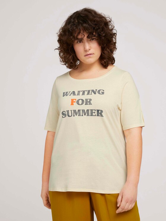T-Shirt mit Bio-Baumwolle - Frauen - champagne white T-Shirt mit Bio-Baumwolle - Frauen - champagne white - 1 - My True Me