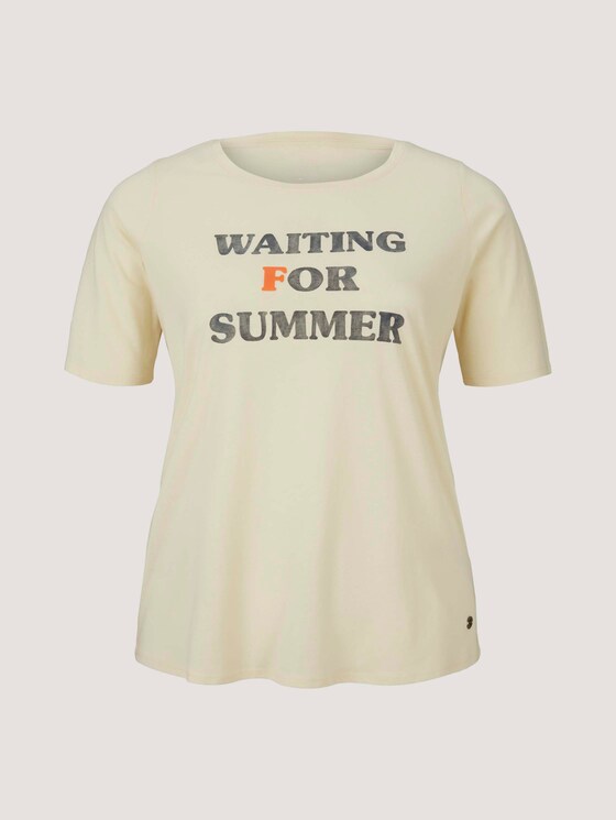 T-Shirt mit Bio-Baumwolle - Frauen - champagne white T-Shirt mit Bio-Baumwolle - Frauen - champagne white - 7 - My True Me