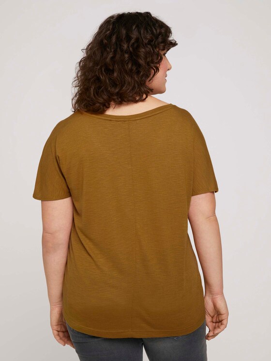 T-Shirt mit Ärmeldetail - Frauen - California Umber T-Shirt mit Ärmeldetail - Frauen - California Umber - 2 - My True Me