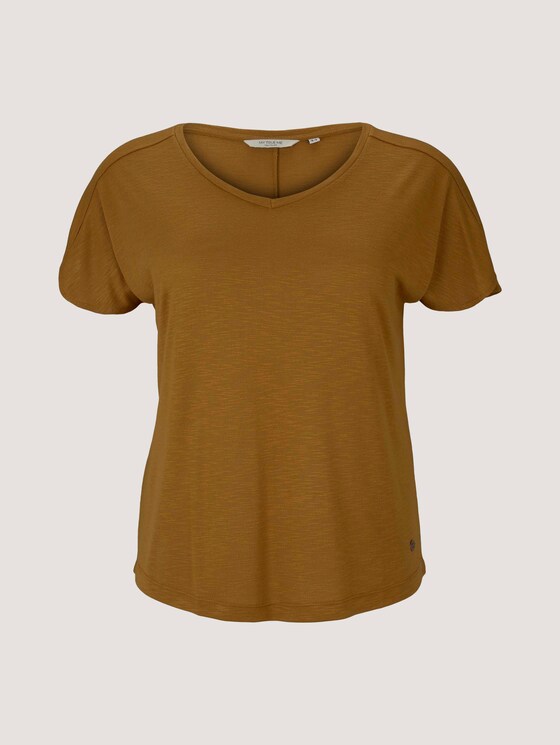 T-Shirt mit Ärmeldetail - Frauen - California Umber T-Shirt mit Ärmeldetail - Frauen - California Umber - 7 - My True Me