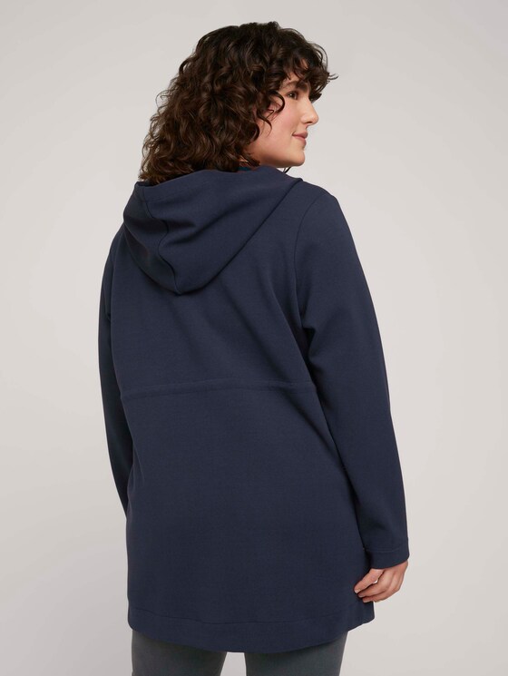 Sweatjacke mit Tunnelzug und Kapuze - Frauen - Sky Captain Blue Sweatjacke mit Tunnelzug und Kapuze - Frauen - Sky Captain Blue - 2 - My True Me