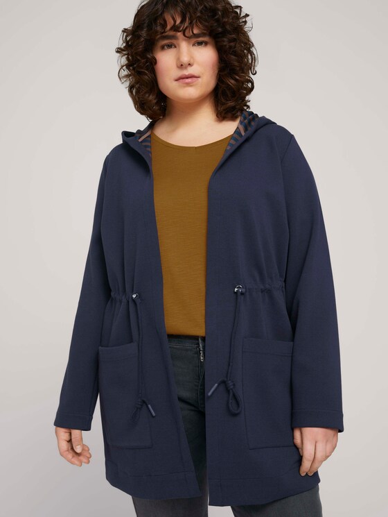 Sweatjacke mit Tunnelzug und Kapuze - Frauen - Sky Captain Blue Sweatjacke mit Tunnelzug und Kapuze - Frauen - Sky Captain Blue - 5 - My True Me