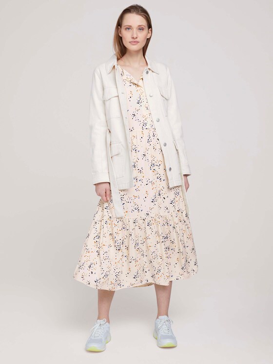 patterned midi dress - Women - creme dot print patterned midi dress - Women - creme dot print - 3 - TOM TAILOR Denim