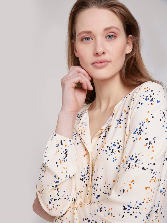 patterned midi dress - Women - creme dot print patterned midi dress - Women - creme dot print - 9 - TOM TAILOR Denim