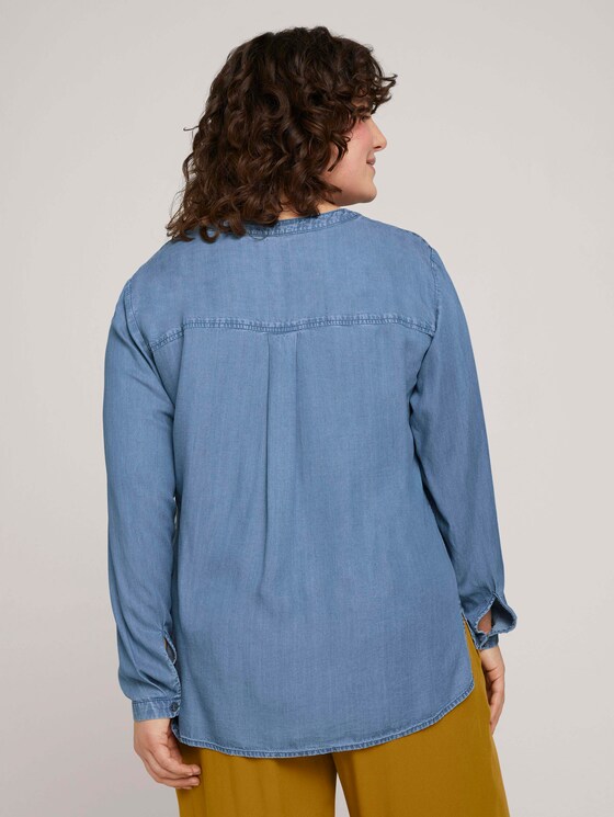 Lyocell Jeansbluse - Frauen - Blue Denim Lyocell Jeansbluse - Frauen - Blue Denim - 2 - My True Me
