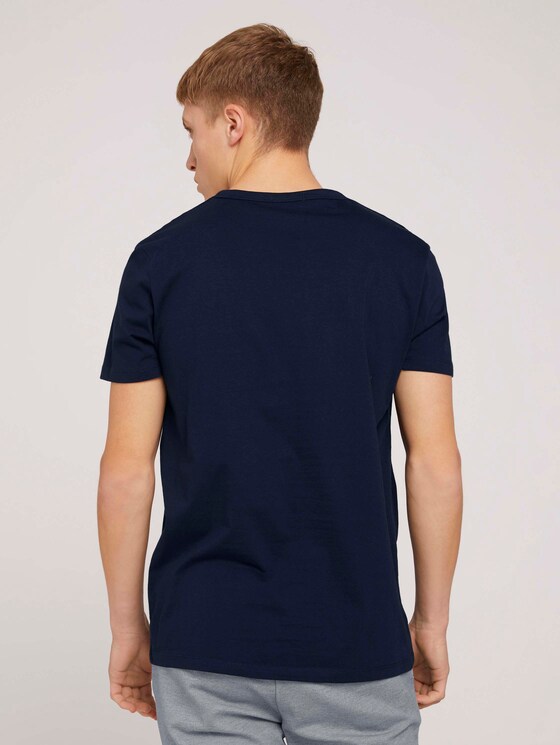 Fotoprint T-Shirt mit Bio-Baumwolle - Männer - Sky Captain Blue Fotoprint T-Shirt mit Bio-Baumwolle - Männer - Sky Captain Blue - 2 - TOM TAILOR Denim