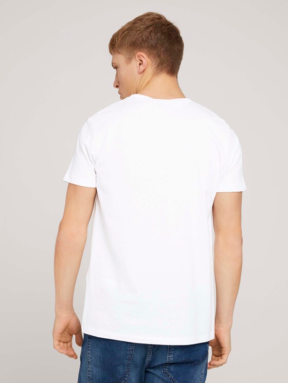 Fotoprint T-Shirt mit Bio-Baumwolle - Männer - White Fotoprint T-Shirt mit Bio-Baumwolle - Männer - White - 2 - TOM TAILOR Denim