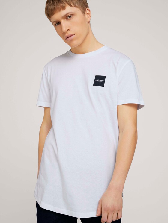T-Shirt mit Bio-Baumwolle - Männer - White T-Shirt mit Bio-Baumwolle - Männer - White - 5 - TOM TAILOR Denim