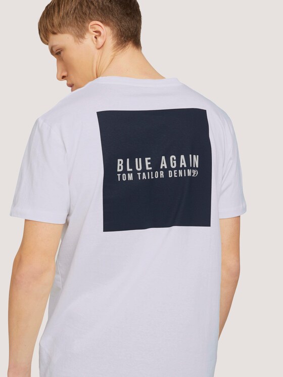T-Shirt mit Bio-Baumwolle - Männer - White T-Shirt mit Bio-Baumwolle - Männer - White - 9 - TOM TAILOR Denim
