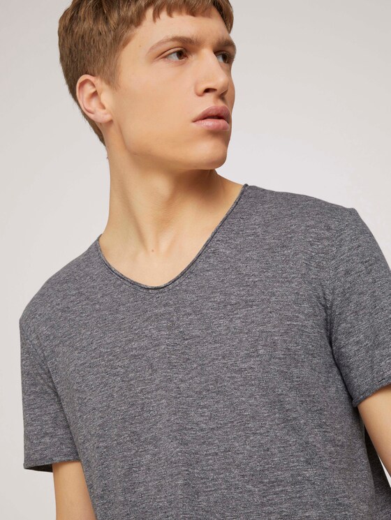 strukturiertes T-Shirt - Männer - Sky Captain Blue Non-Solid strukturiertes T-Shirt - Männer - Sky Captain Blue Non-Solid - 9 - TOM TAILOR Denim