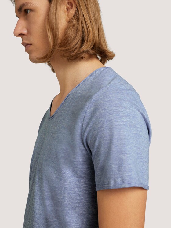 strukturiertes T-Shirt - Männer - Shiny Royal Non Solid strukturiertes T-Shirt - Männer - Shiny Royal Non Solid - 9 - TOM TAILOR Denim