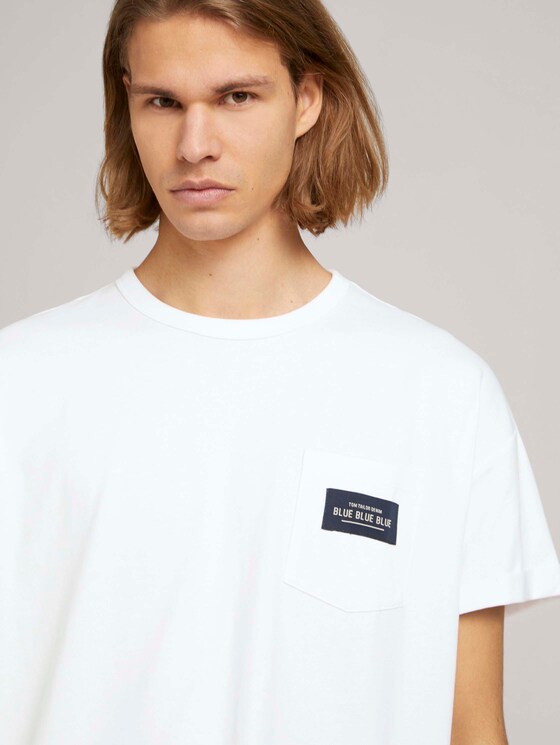 T-shirt met borstzak - Mannen - White T-shirt met borstzak - Mannen - White - 9 - TOM TAILOR Denim