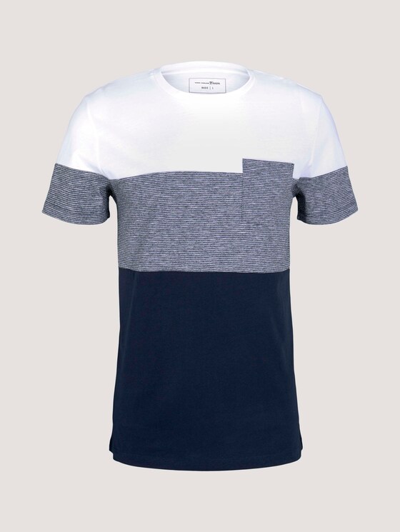 Tshirt mit Brusttasche - Männer - Sky Captain Blue Tshirt mit Brusttasche - Männer - Sky Captain Blue - 7 - TOM TAILOR Denim