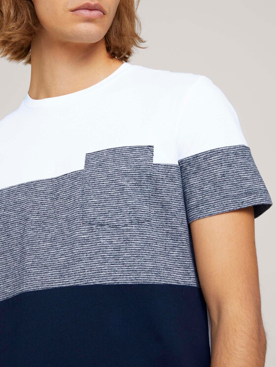 Tshirt mit Brusttasche - Männer - Sky Captain Blue Tshirt mit Brusttasche - Männer - Sky Captain Blue - 9 - TOM TAILOR Denim
