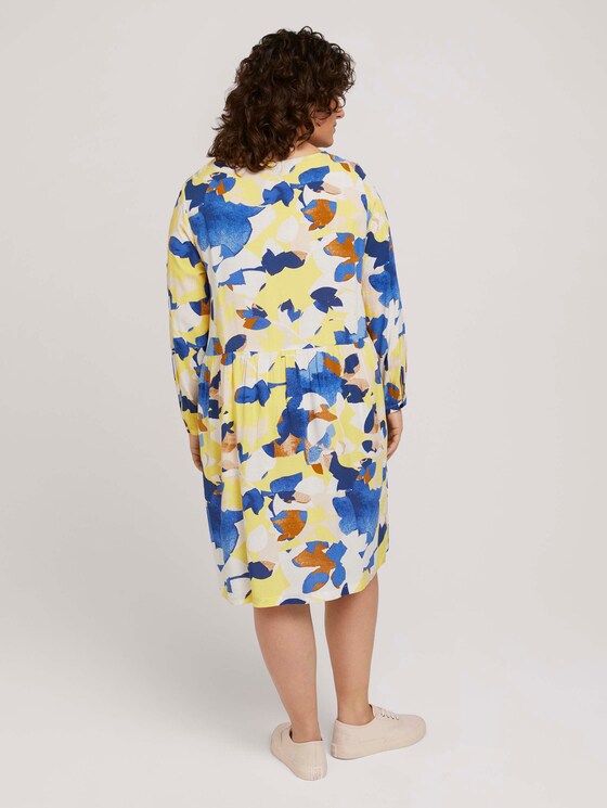 Blusenkleid mit Faltendetails - Frauen - big floral pattern Blusenkleid mit Faltendetails - Frauen - big floral pattern - 2 - My True Me