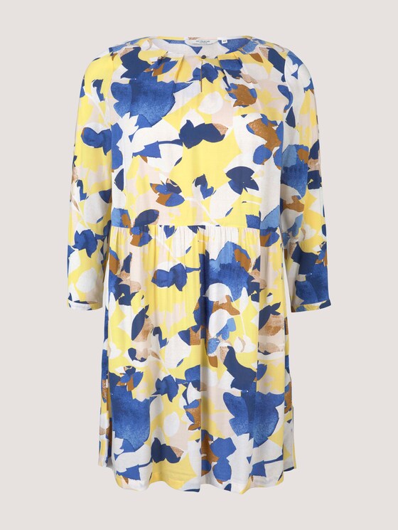 Blusenkleid mit Faltendetails - Frauen - big floral pattern Blusenkleid mit Faltendetails - Frauen - big floral pattern - 7 - My True Me