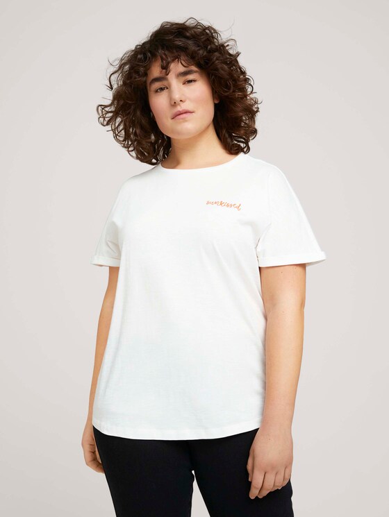 T-Shirt mit Bio-Baumwolle - Frauen - Whisper White T-Shirt mit Bio-Baumwolle - Frauen - Whisper White - 1 - My True Me