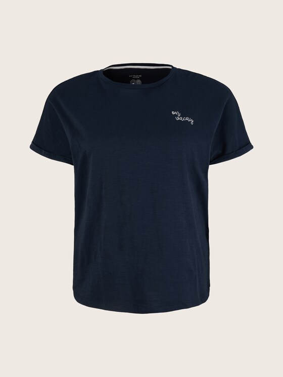 T-Shirt mit Bio-Baumwolle - Frauen - Sky Captain Blue T-Shirt mit Bio-Baumwolle - Frauen - Sky Captain Blue - 7 - My True Me
