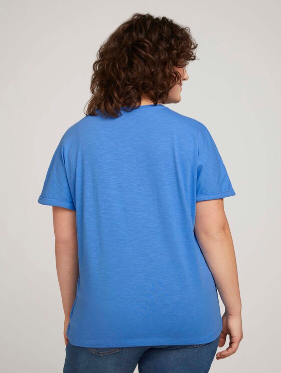 T-shirt made with organic cotton - Women - airblue T-shirt made with organic cotton - Women - airblue - 2 - My True Me
